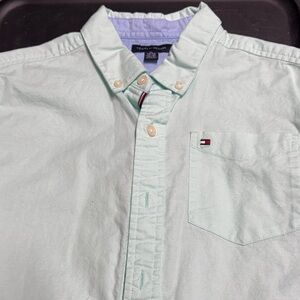 Tommy Hilfiger Boys Mint Green Button Down Shirt